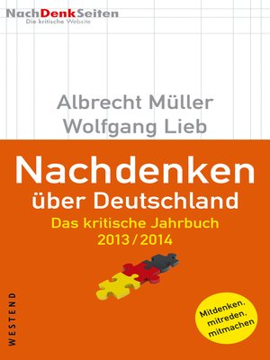 cover image of Nachdenken über Deutschland